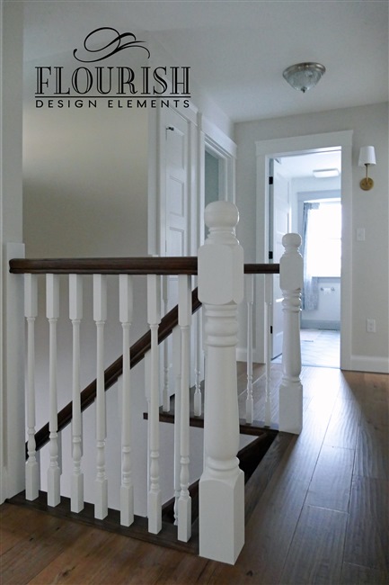 Custom Heritage Newel Post W/Heritage Balusters5
