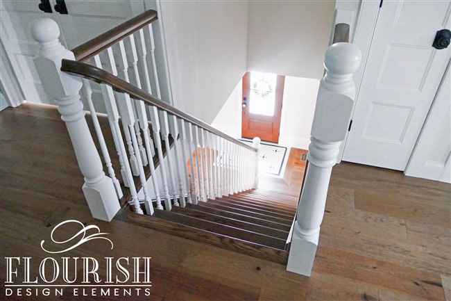 Custom Heritage Newel Post W/Heritage Balusters7