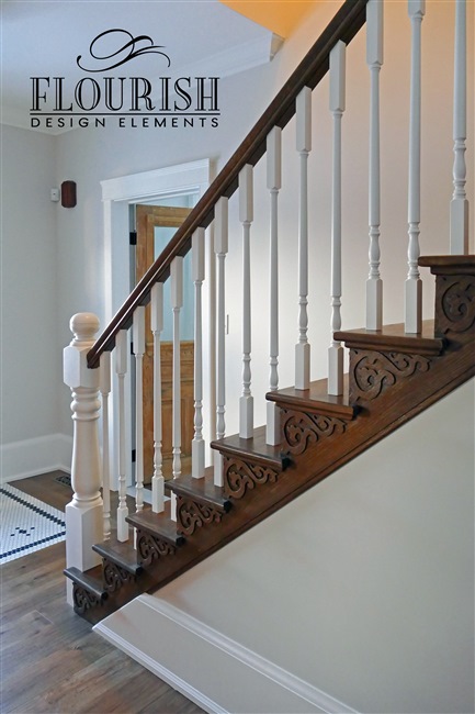 Custom Heritage Newel Post W/Heritage Balusters4